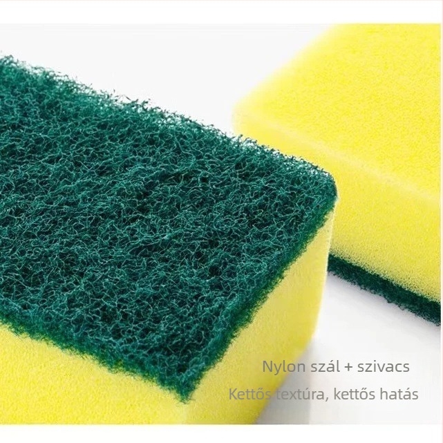 Meadow tisztító készlet: 1 dörzsölő szivacs és 2 acélgyapot golyó a konyhai tisztításhoz