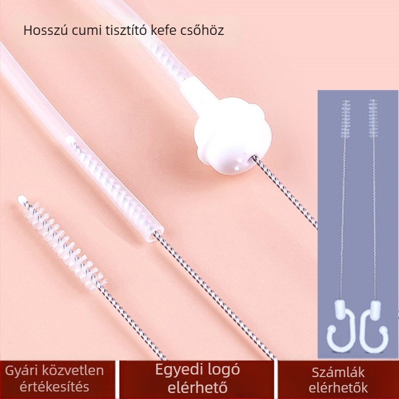 Konyhai vékony, többfunkciós palack- és csőtisztító kefék, 2 darabos készlet