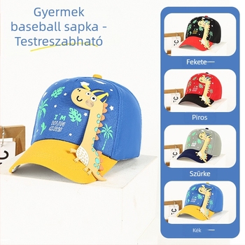 Aranyos dinoszauruszos gyerekeknek készült baseball sapka UV védelem - uniszex