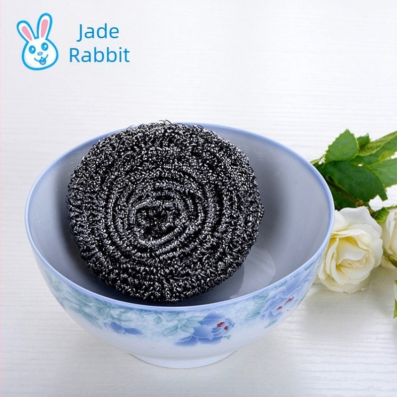 Jade Rabbit 25 g acélgyapot tisztító labda konyha- és éttermi használatra – rozsdamentes, zacskóban csomagolva