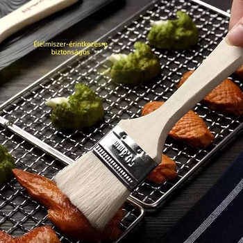 Két darabos BBQ olajecset és palacsinta ecset a konyhában, hőálló