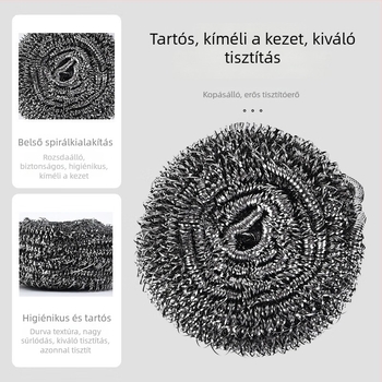 Konyhai tisztító acélhuzal gömb fogantyúval