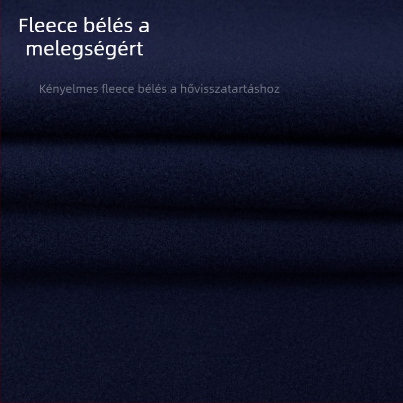 Női őszi-téli fleece-bélelt melegítő szett, hosszú ujjú felső félcipzárral és hozzáillő nadrággal, jógahoz, edzéshez és futáshoz