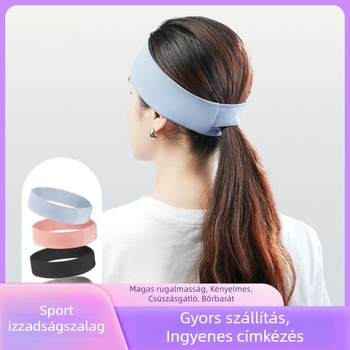 Légáteresztő kötött sportfejpánt edzéshez, futáshoz, kosárlabdához, kerékpározáshoz és jóga