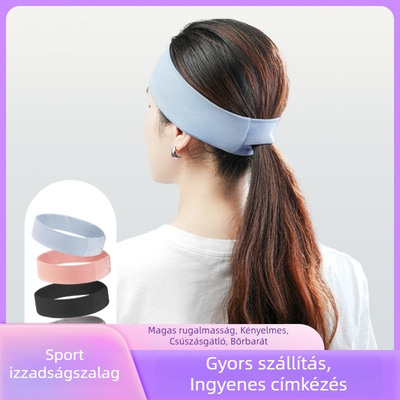 Légáteresztő kötött sportfejpánt edzéshez, futáshoz, kosárlabdához, kerékpározáshoz és jóga