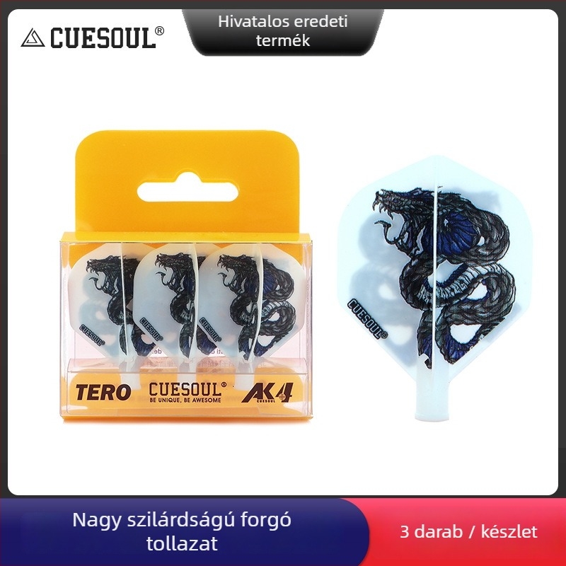 CUESOUL AK4 Kisméretű négyzet alakú dártszárnyak rugós forgó farokkal