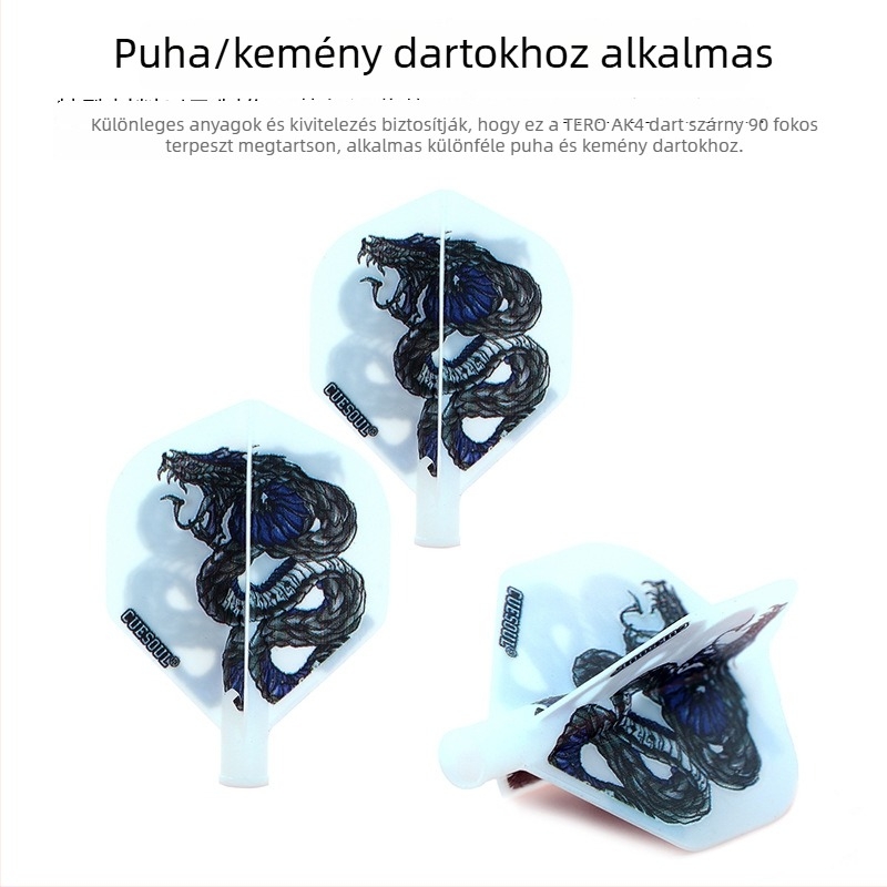 CUESOUL AK4 Kisméretű négyzet alakú dártszárnyak rugós forgó farokkal
