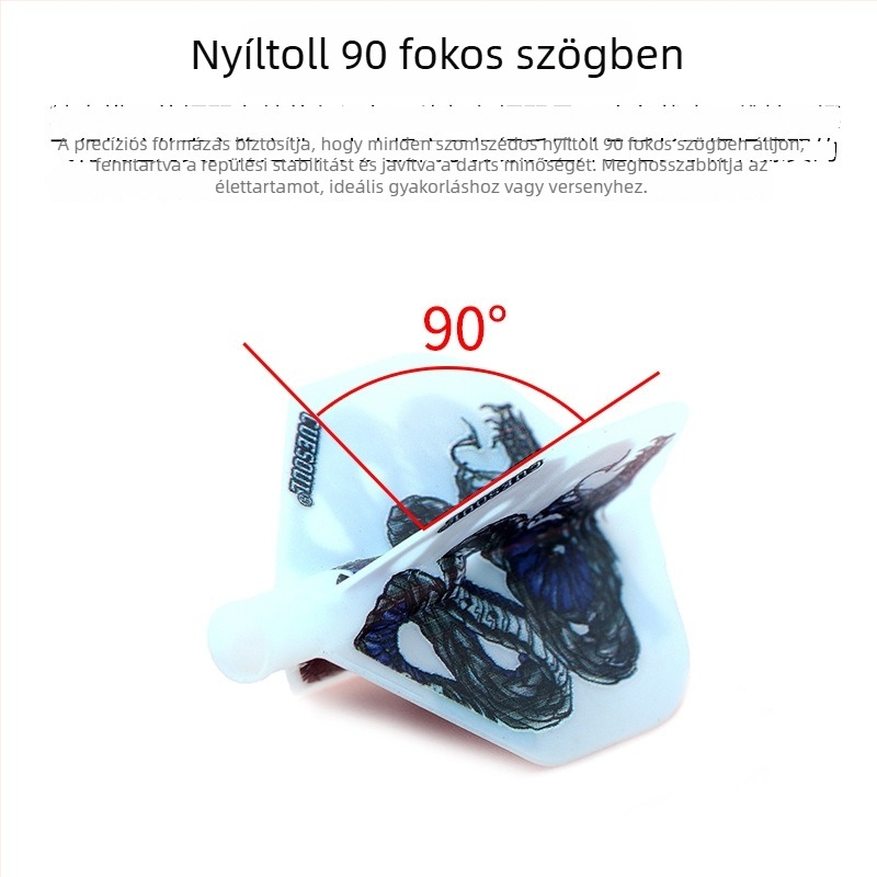 CUESOUL AK4 Kisméretű négyzet alakú dártszárnyak rugós forgó farokkal