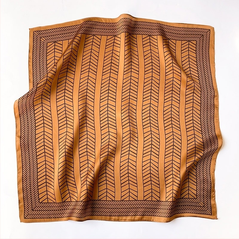 Új divat selyemsál 53×53 cm, 100% selyem, sokoldalú dekoratív négyzet alakú sál nőknek