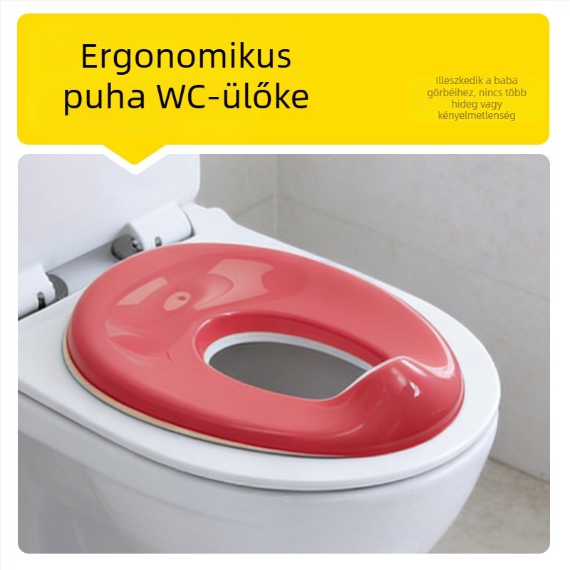 Műanyag gyerekeknek csúszásmentes WC-ülőke – piros és Égkék