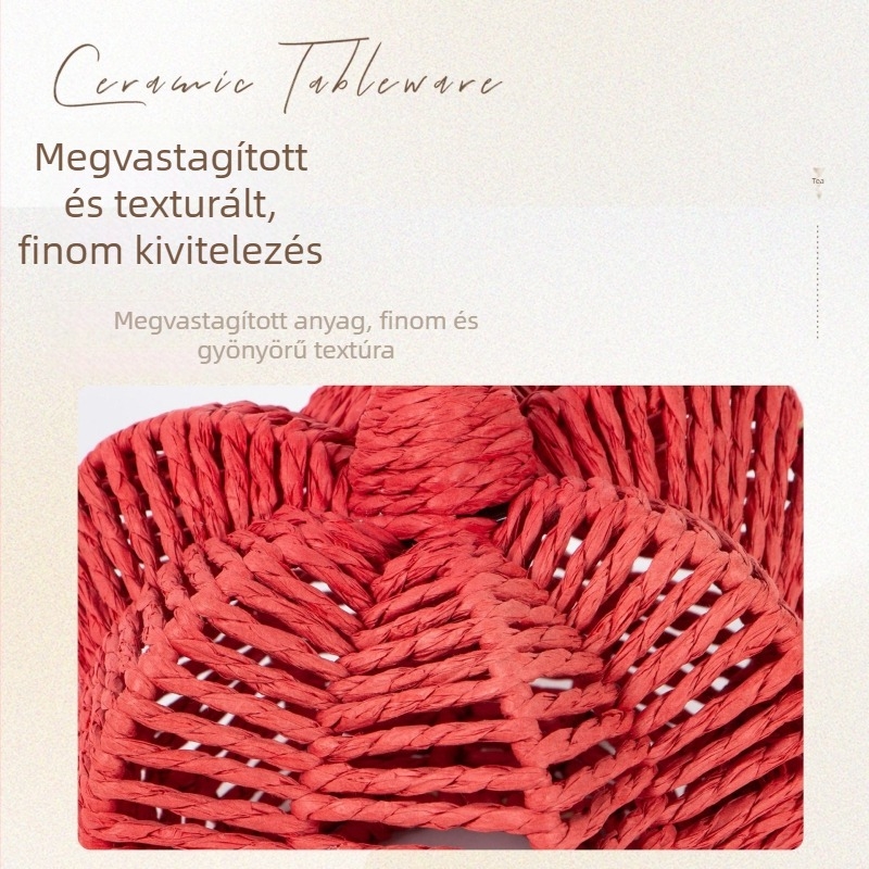 Vintage tök kötött fémvázú dekoráció — háromdimenziós asztali dekoráció