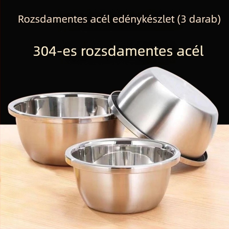 304 rozsdamentes acél konyhai mosóedény, kör alakú, gyümölcs- és zöldségmosásra, extravastag falú, többfunkciós, élelmiszer-minőségű