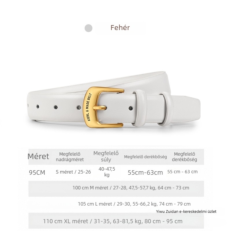Női fekete széles bőrszíj, sokoldalú, hétköznapi viselet, szélesség 2–4 cm