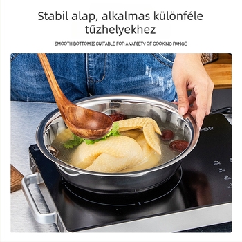 Személyre szabott rozsdamentes acél mosóedény, magas oldalakkal, vastag falú, konyhai és arcmosáshoz, logóval nyomtatva
