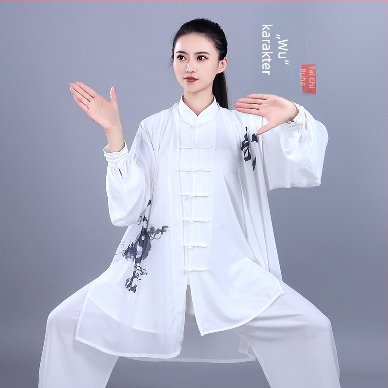 Hongji női Tai Chi ruha tavasz–ősz szezonra, versenyekre, edzésekre és előadásokra, új kínai stílus