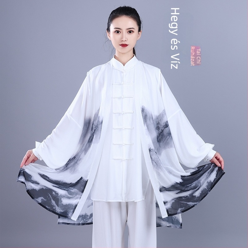 Hongji női Tai Chi ruha tavasz–ősz szezonra, versenyekre, edzésekre és előadásokra, új kínai stílus