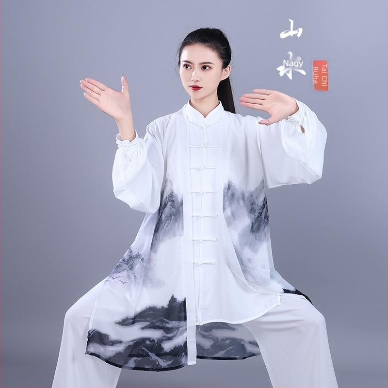 Hongji női Tai Chi ruha tavasz–ősz szezonra, versenyekre, edzésekre és előadásokra, új kínai stílus