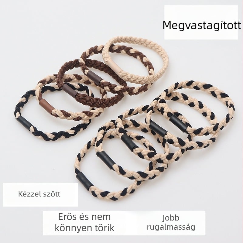Bai Lu-stílusú, rendkívül rugalmas hajgumi, magas kontyhoz, minimalist és tartós hajkiegészítő