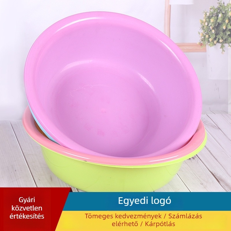 Műanyag mosómedence, 28–60 cm, többfunkciós mosóedény ruhák mosására, lábfürdőre, konyhai előkészítésre és gyümölcs- és zöldségmosásra
