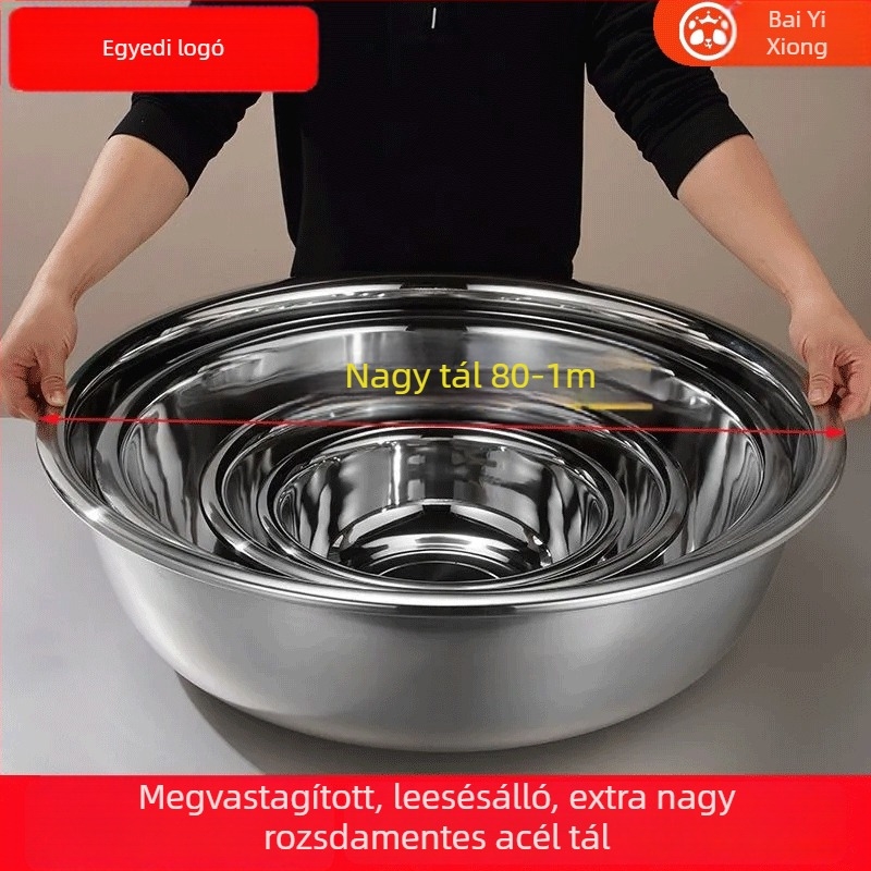 Személyre szabott rozsdamentes acél medence – nagy multifunkcionális mosogatómedence a konyhában, mosogatáshoz, arc- és lábápoláshoz