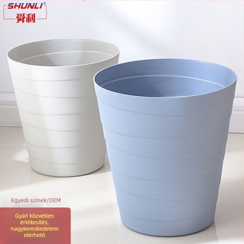 Shunli Nordic műanyag kuka, nyitott tetejű, 8 liter, konyhához, otthonhoz és irodához, matt felület