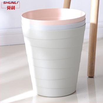 Shunli Nordic műanyag kuka, nyitott tetejű, 8 liter, konyhához, otthonhoz és irodához, matt felület