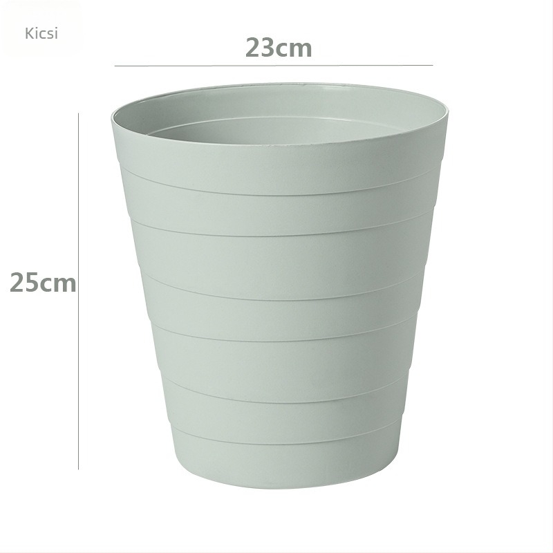 Shunli Nordic műanyag kuka, nyitott tetejű, 8 liter, konyhához, otthonhoz és irodához, matt felület