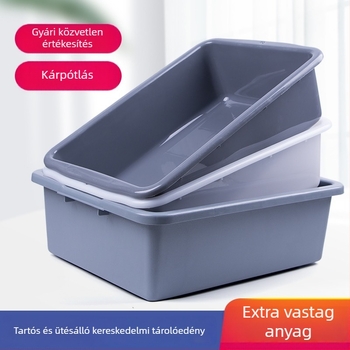 Sűrített műanyag négyzet alakú tárolóedény edények és evőeszközök tárolására
