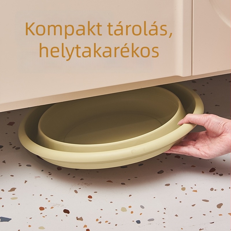 OEM/ODM mosdóedény testreszabható nyomtatással, hordozható, összecsukható, multifunkcionális láb- és arcmosó edény