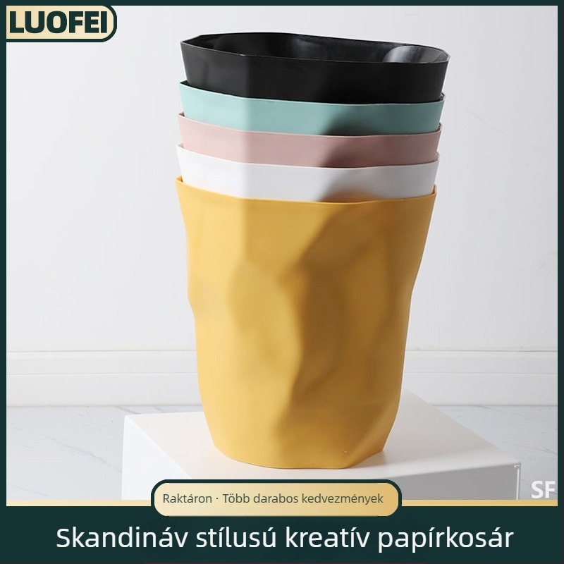 12 literes skandináv stílusú redőzött szemetes, nappaliba, konyhába, fürdőszobába és hálószobába
