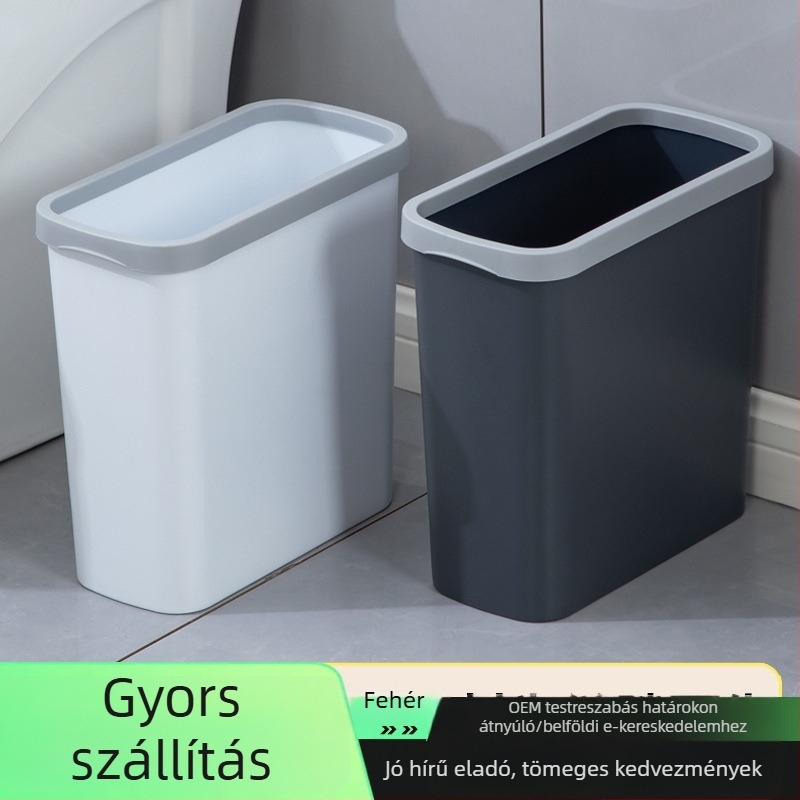 Otthoni szemetes készlet kompakt kivitelben: fürdőszoba, konyha és vécé számára