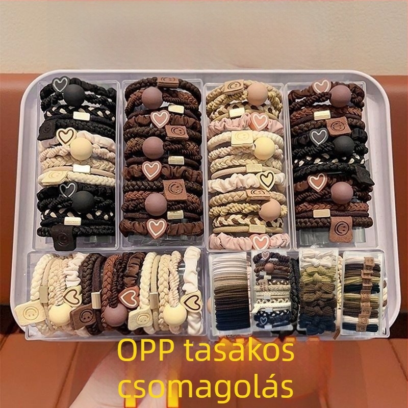 Keverék hajgumik magas rugalmassággal — tartósak, egyszerűek és elegánsak magas copfhoz és masnival