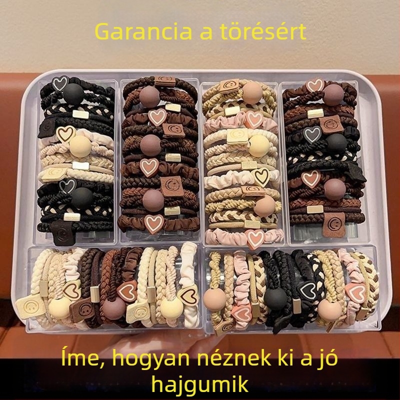 Keverék hajgumik magas rugalmassággal — tartósak, egyszerűek és elegánsak magas copfhoz és masnival