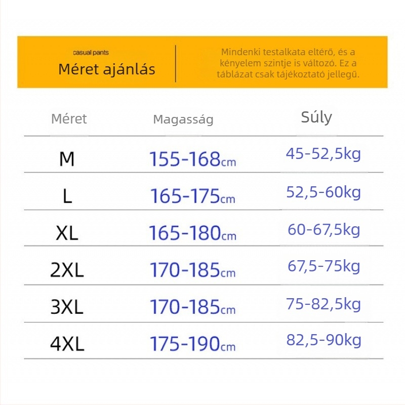 Férfiaknak kényelmes jogger nadrág, laza szabás, cropped hossz, sportos nadrág minden évszakra