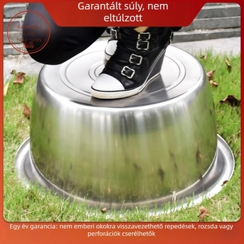 Nagy kör alakú edény élelmiszer-minőségű rozsdamentes acélból (304), többfunkciós mosó- és fürdőedény, vastagított konstrukció