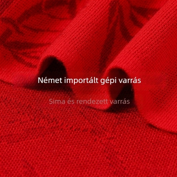 Téli férfi gyapjúkeverék sál, vastagabb meleg és szélvédő hatás, kínai piros, nyakmelegítő kültéri kerékpározáshoz