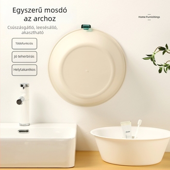 Műanyag mosóedény háztartási használatra, 39 cm-es többfunkciós edény arc- és zöldségmosáshoz, ruhák mosásához, ideális diákszállásokhoz