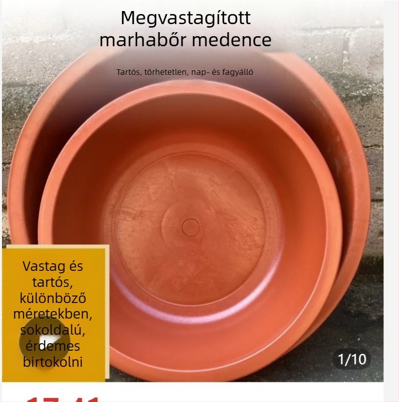 Vastagított műanyag háztartási mosóedény – többfunkciós edény arcra, zöldségekhez, fürdéshez és lábápoláshoz
