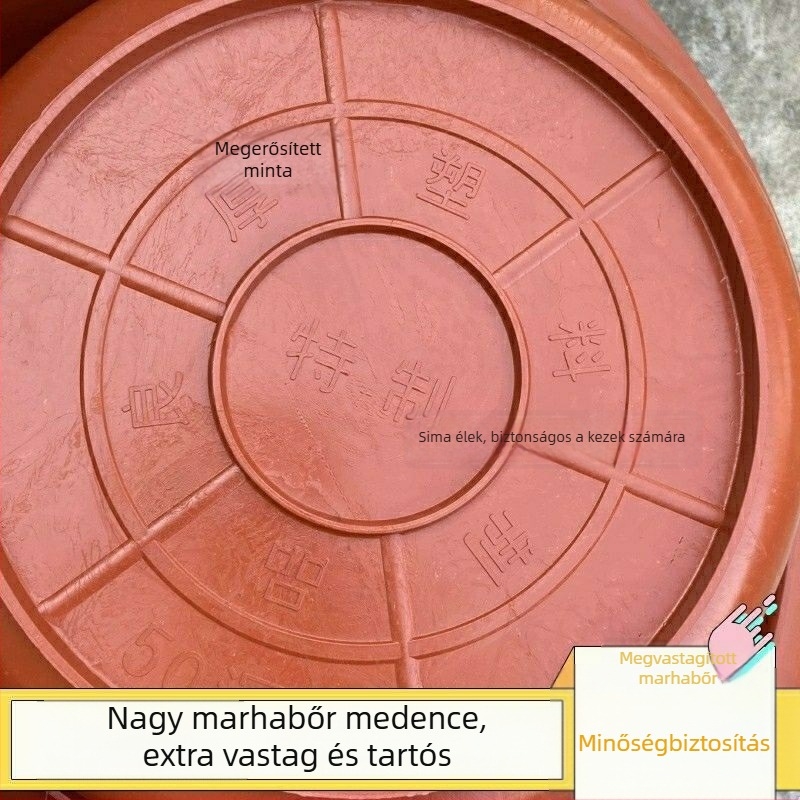 Vastagított műanyag háztartási mosóedény – többfunkciós edény arcra, zöldségekhez, fürdéshez és lábápoláshoz