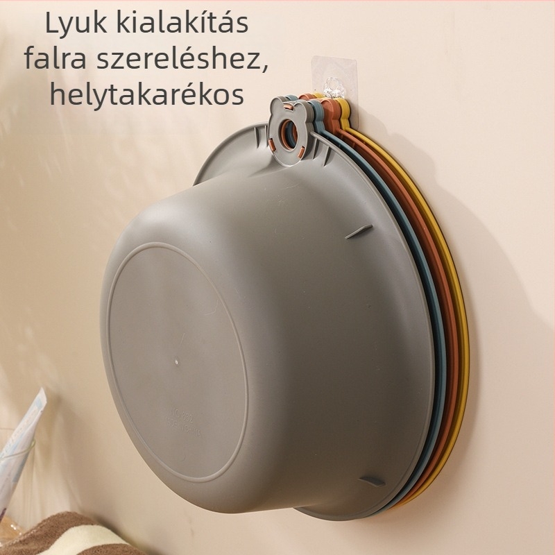 Miki egér arcképes műanyag mosdótál, falra szerelhető, vastag kivitel, gyerekeknek és diákoknak