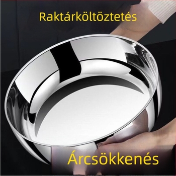 32 cm-es extra vastag rozsdamentes acél keverőtál a konyhában, nagy kapacitás a tészta dagasztásához, zöldségek mosásához és tojások felveréséhez