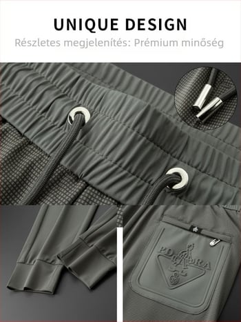 Fényűzően könnyű nyári férfi sportnadrág – slim-fit, hűsítő és kényelmes, európai stílusú casual