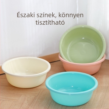 Edzett vastagított műanyag mosóedény, 30 cm, otthoni használatra – arcra, zöldségekre és lábakra