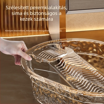 Beépített mosómedencés lavór, nagy kapacitású műanyag, háztartási használatra
