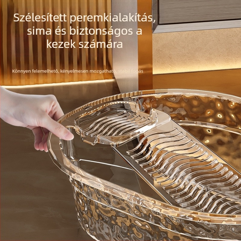 Beépített mosómedencés lavór, nagy kapacitású műanyag, háztartási használatra