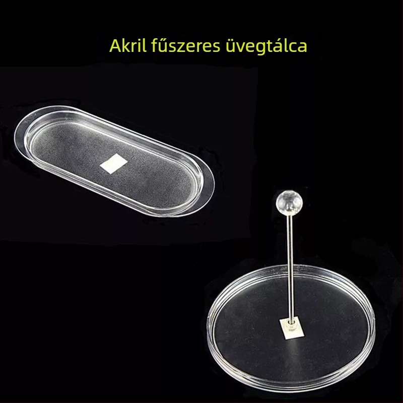 Tojás alakú akril olajtartó tál, átlátszó fűszertartó állvány, alkalmas szószokhoz és ecethez