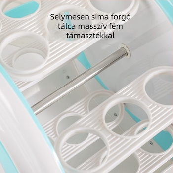 Forgó Ferris-kör formájú fűszeres tároló készlet üveges tárolókkal a konyhához