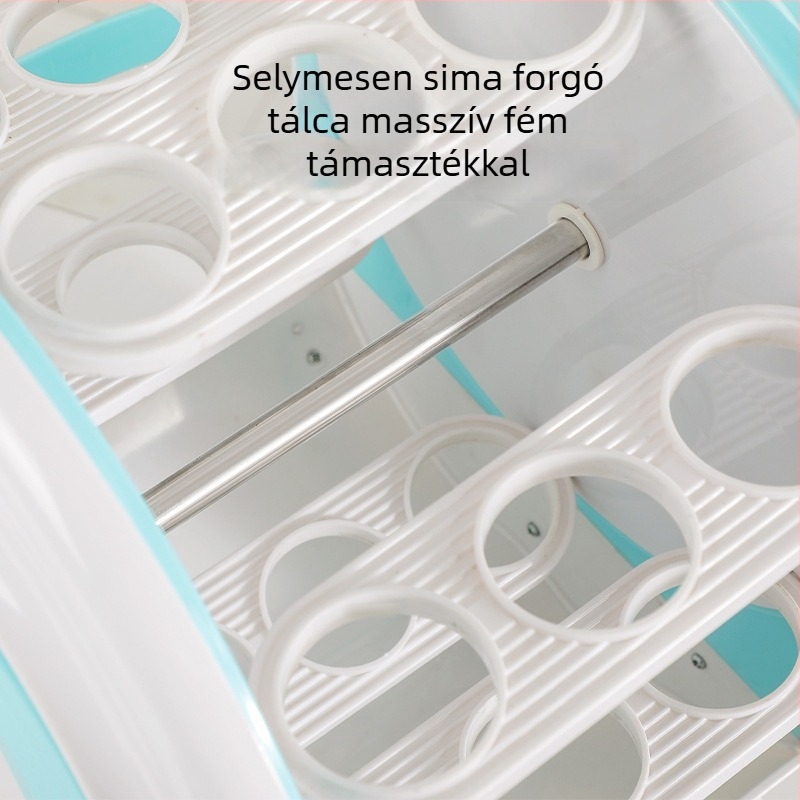 Forgó Ferris-kör formájú fűszeres tároló készlet üveges tárolókkal a konyhához