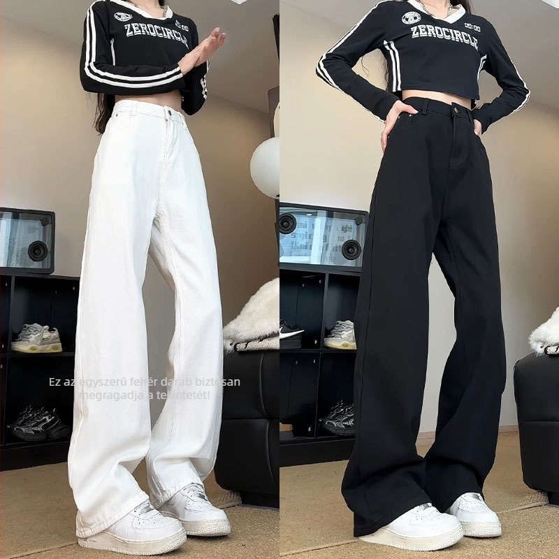 Uniszex farmernadrág keskeny, egyenes szabású, világos mosott denim, puha, laza, plusz méret, őszi kollekció.