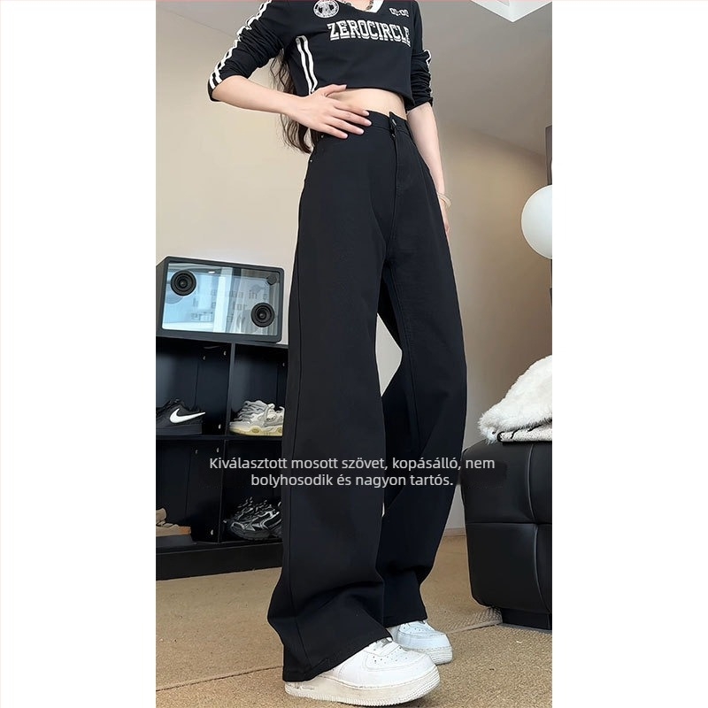 Uniszex farmernadrág keskeny, egyenes szabású, világos mosott denim, puha, laza, plusz méret, őszi kollekció.